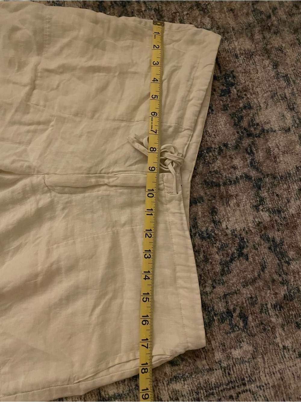 GAP Cream Linen Drawstring Pants - Picture 5 of 7